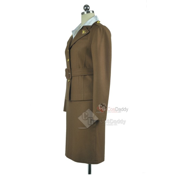 Captain America: The First Avenger Agent Peggy Carter Suit Cosplay Costume