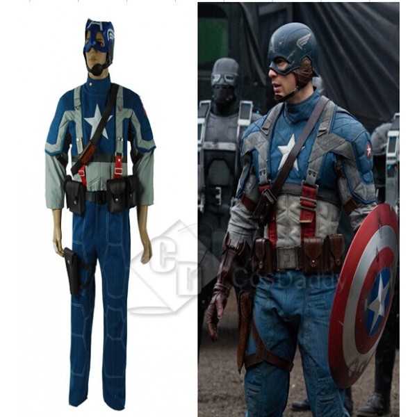 Captain America: The First Avenger Steve Rogers Movie Cosplay Costume