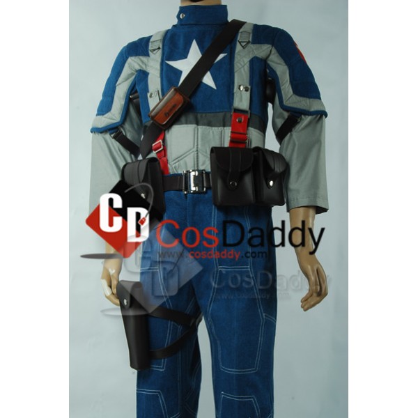 Captain America: The First Avenger Steve Rogers Movie Cosplay Costume