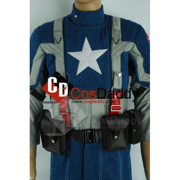 Captain America: The First Avenger Steve Rogers Movie Cosplay Costume