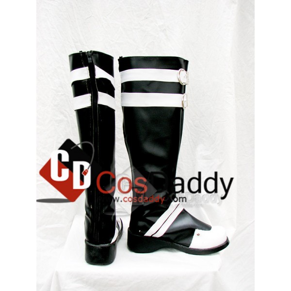 D.Gray-man Classical Cosplay White and Black Boots Shoes
