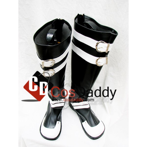D.Gray-man Classical Cosplay White and Black Boots Shoes