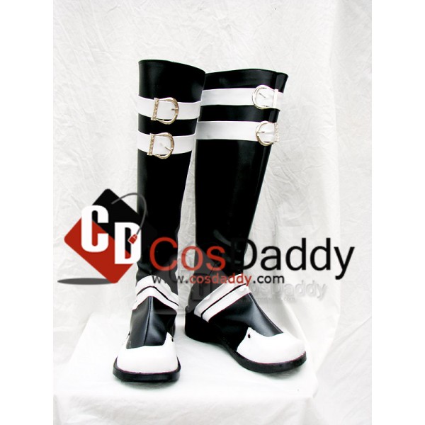 D.Gray-man Classical Cosplay White and Black Boots...