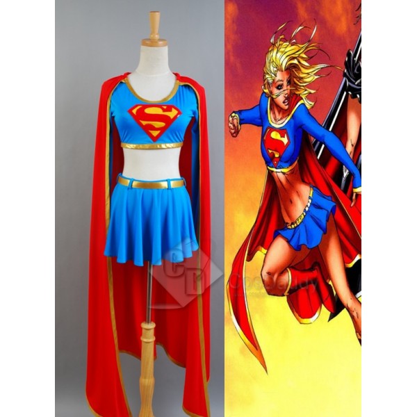 DC Comics Supergirl Cosplay Costume Separated Version 