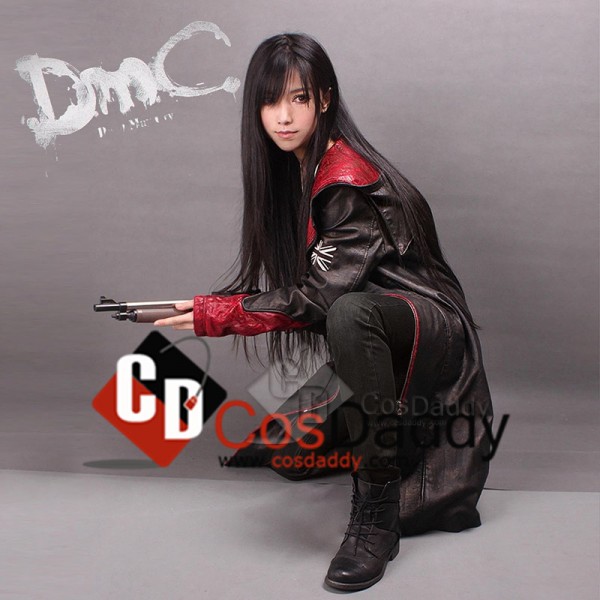Devil May Cry 5 Dante Pleather Coat Jacket Cosplay Costume