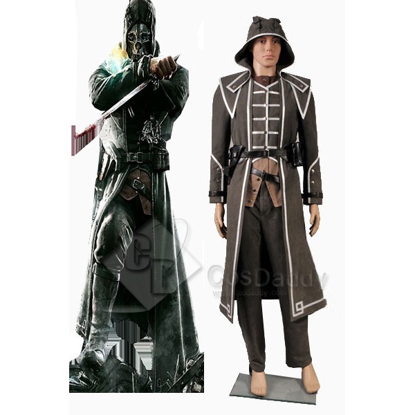 Dishonored Corvo Attano Cosplay Grey Cosplay Costume