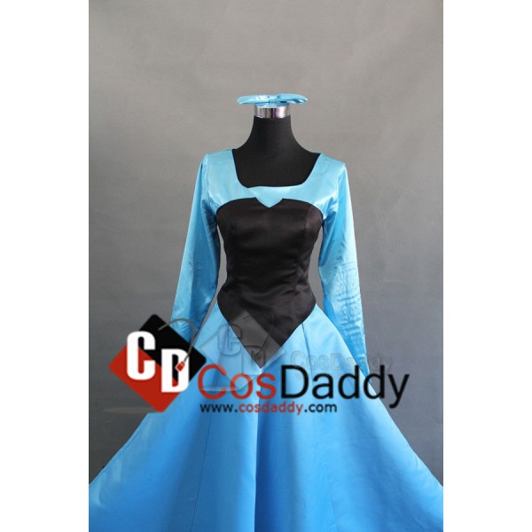 Disney Princess Ariel The Little Mermaid Dress Cosplay Costume                          