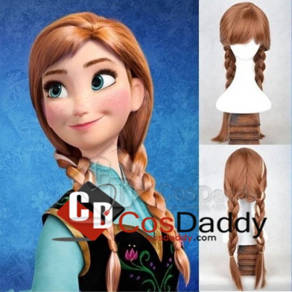 Disney Princess Frozen Snow Queen Anna Brown Weave...