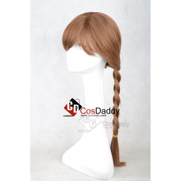 Disney Princess Frozen Snow Queen Anna Brown Weave Wig