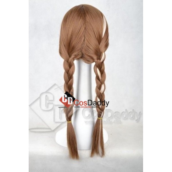 Disney Princess Frozen Snow Queen Anna Brown Weave Wig