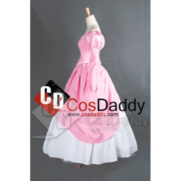 The Little Mermaid Disney Princess Mermaid Princess Ariel Pink Lovely Dress Cosplay Costume