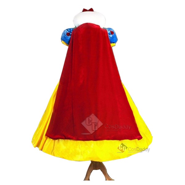 Disney Snow White Princess Dress Stage Show Party Cosplay Costume