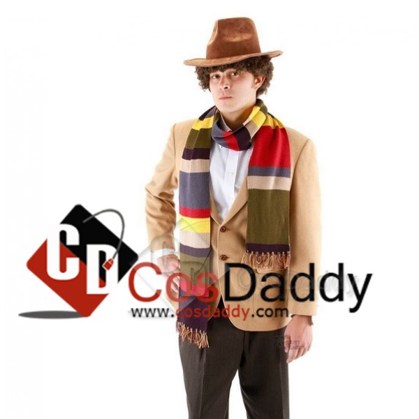 Doctor Who Fourth 4th Doctor  Tom Baker Striped Scarf