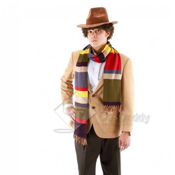 Doctor Who Fourth 4th Doctor  Tom Baker Striped Scarf