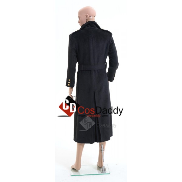 Doctor Who Torchwood Captain Jack Harkness Black Trench Coat Cosplay Costume