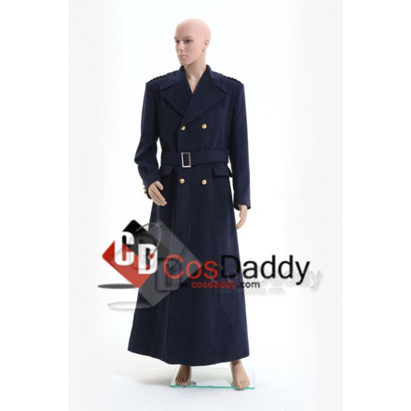 Doctor Who Torchwood Captain Jack Harkness Dark Blue Trench Coat Cosplay Costume