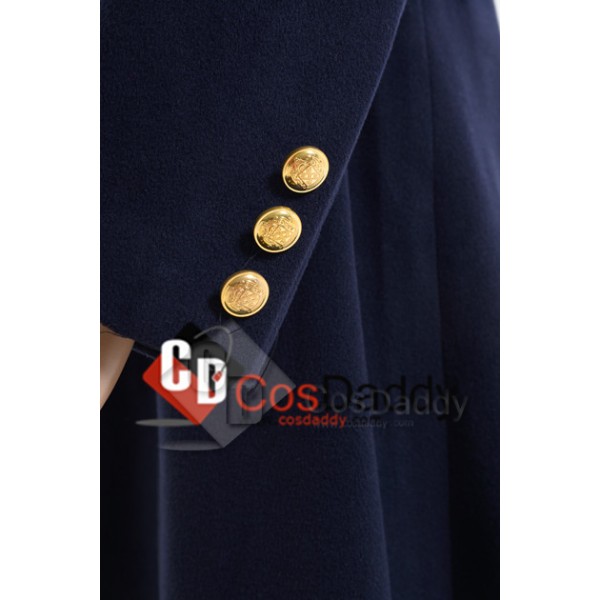 Doctor Who Torchwood Captain Jack Harkness Dark Blue Trench Coat Cosplay Costume