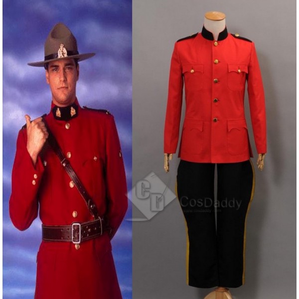 Due South Royal Canadian Red Mountie Serge Uniform Tunic Cosplay Costume