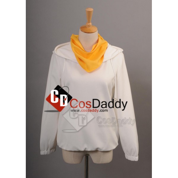 Durarara Kida Masaomi White Hoodie Cosplay Costume