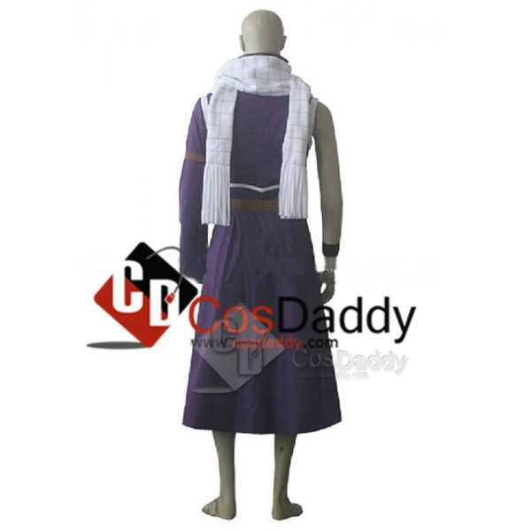 Fairy Tail Natsu Dragneel Purple Party Cosplay Costume 