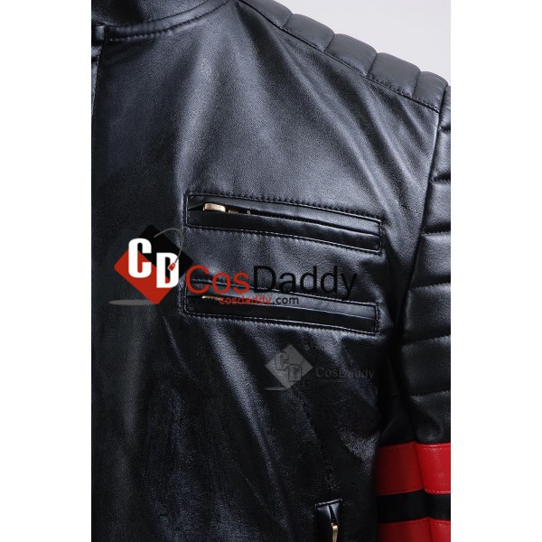 Fight Club Tyler Durden Black and Red Jacket Cosplay Costume