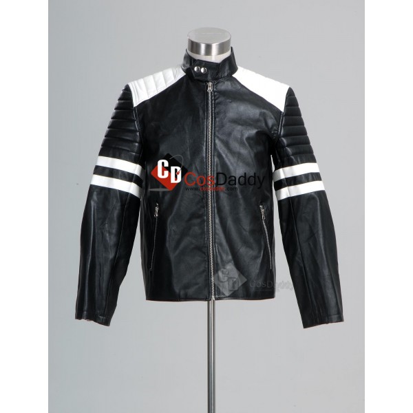 Fight Club Tyler Durden Black and White Jacket Cosplay Costume