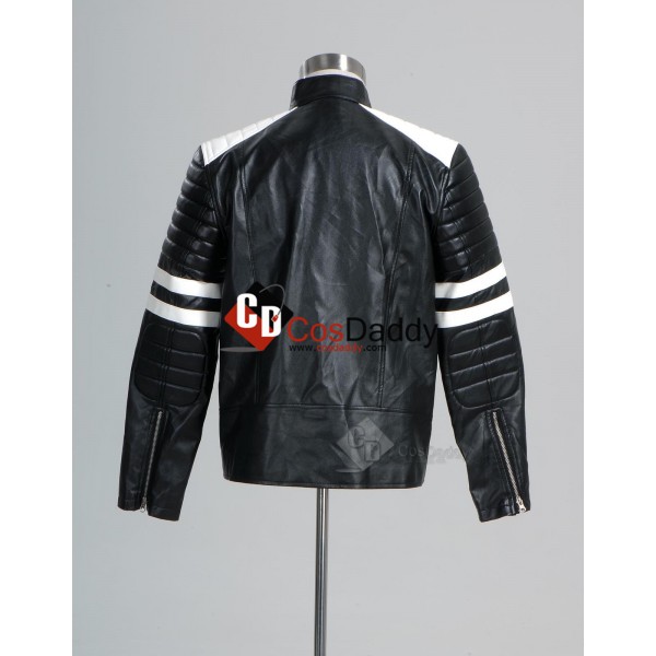 Fight Club Tyler Durden Black and White Jacket Cosplay Costume