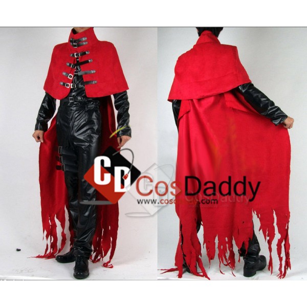 Final Fantasy 7 VII Vincent Valentine Uniform Party Cosplay Costume