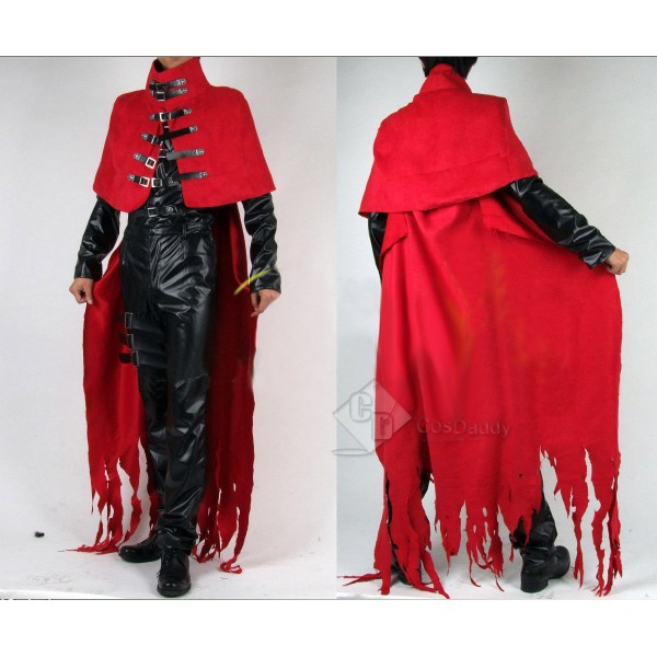 Final Fantasy 7 VII Vincent Valentine Uniform Party Cosplay Costume