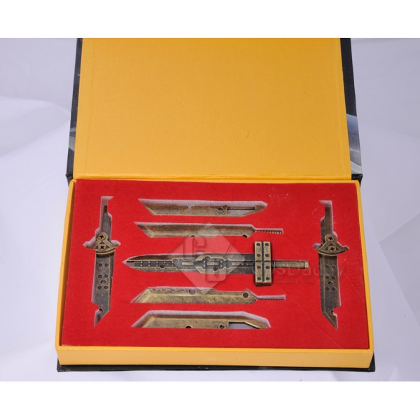 Final Fantasy Cloud Strife Mini Sword Collection Set Color Copper Prop