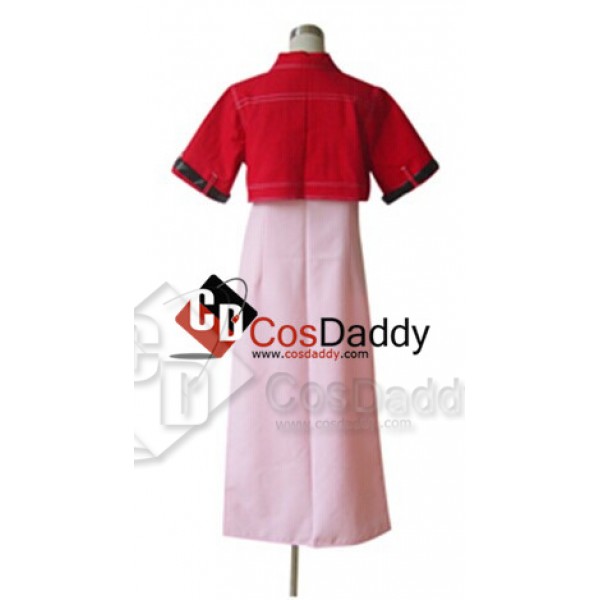 Final Fantasy VII 7 Aerith Dress Cosplay Costume 