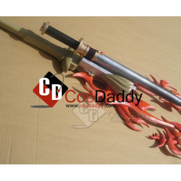 Final Fantasy XIII Noel Kreiss Two Blades Red Flames Sword Cosplay Prop