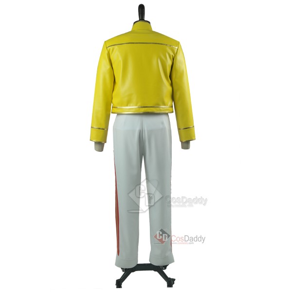Queen Freddie Mercury Yellow Jacket Pants Cosplay Costume