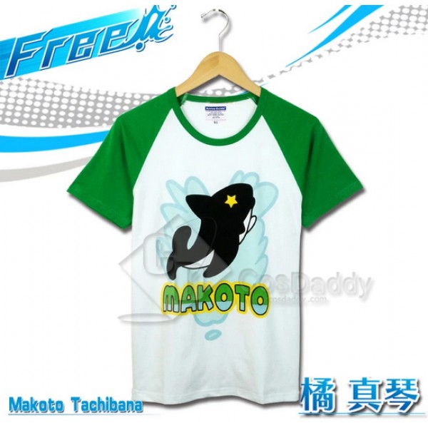 Free! Eternal Summer Iwatobi Swim Club Unisex Cotton T-Shirt Tee Costume