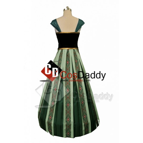 Frozen Anna Coronation Dress Cosplay Costume