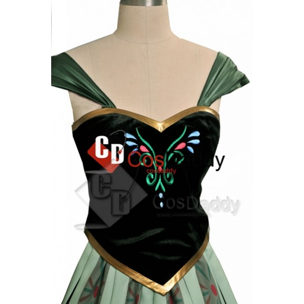 Frozen Anna Coronation Dress Cosplay Costume