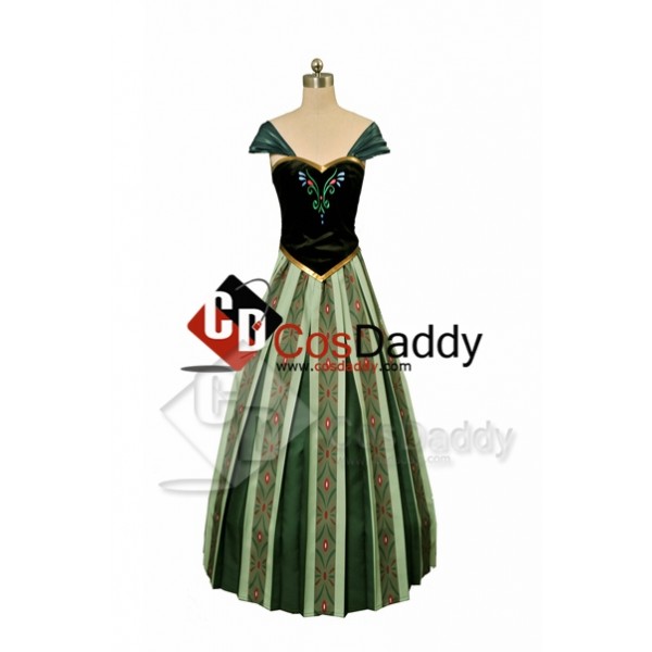 Frozen Anna Coronation Dress Cosplay Costume