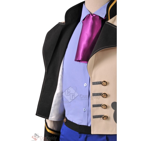 Frozen Prince Hans Tail Coat Outfit Cosplay Costume