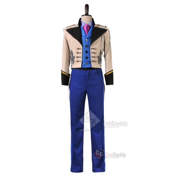 Frozen Prince Hans Tail Coat Outfit Cosplay Costum...