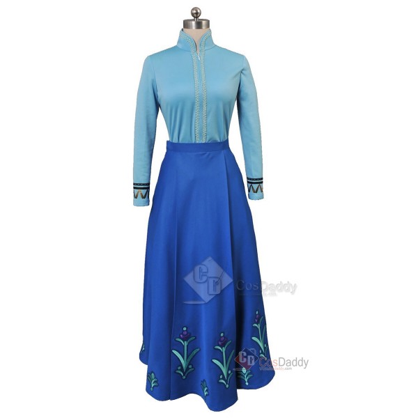 Frozen Princess Anna Dress Cosplay Costume
