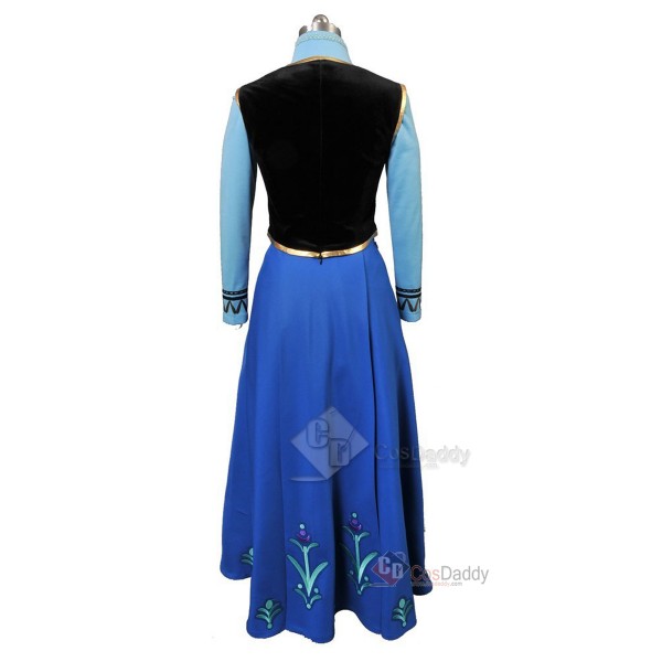 Frozen Princess Anna Dress Cosplay Costume