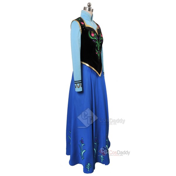 Frozen Princess Anna Dress Cosplay Costume