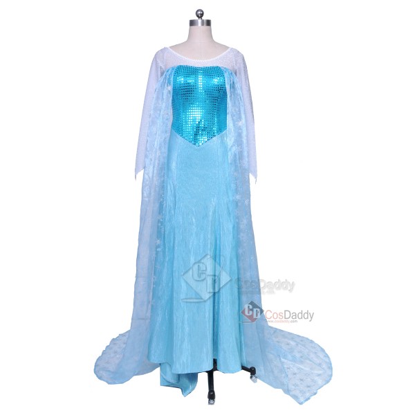 Frozen Snow Queen Elsa Fancy Dress Cosplay Costume