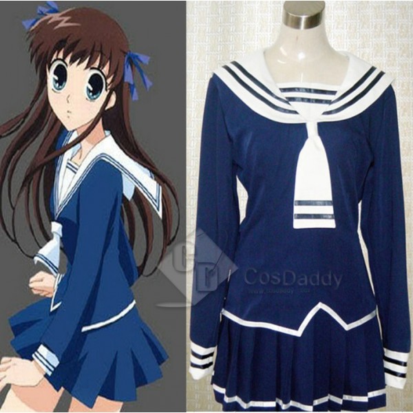 Fruits Basket Tohru Honda Cosplay Navy School Uniform Cosplay Costume 