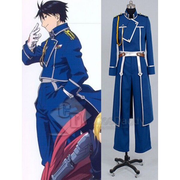 FullMetal Alchemist Roy Mustang Uniform Cosplay Costume 