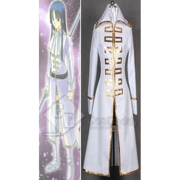 Gintama Shinsengumi Team White Female Jacket Cosplay Costume 