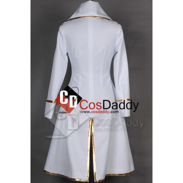 Gintama Shinsengumi Team White Female Jacket Cosplay Costume 