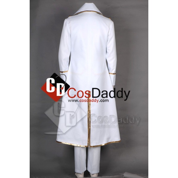 Gintama Shinsengumi Team White Male Outfit Cosplay Costume 