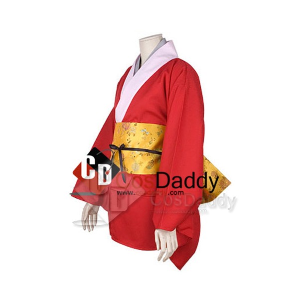 Gintama Silver Soul Kagura Kimono Cosplay Costume