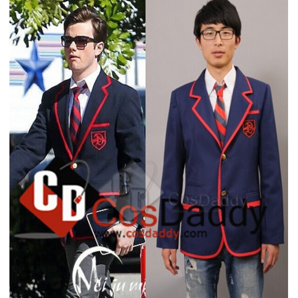 Glee Blaine AndersonNavy Blue Suit Tie Cosplay Costume